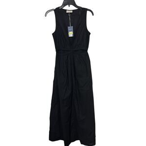 Universal Thread Womens‎ Maxi Cutout Dress Size XS Black Sleeveless Beach Travel